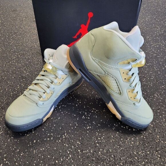 Nike Air Jordan 5 Retro Jade Horizon AJ5 Green GS Size 6.5Y/Women's 8 440888-300 - Picture 5 of 8